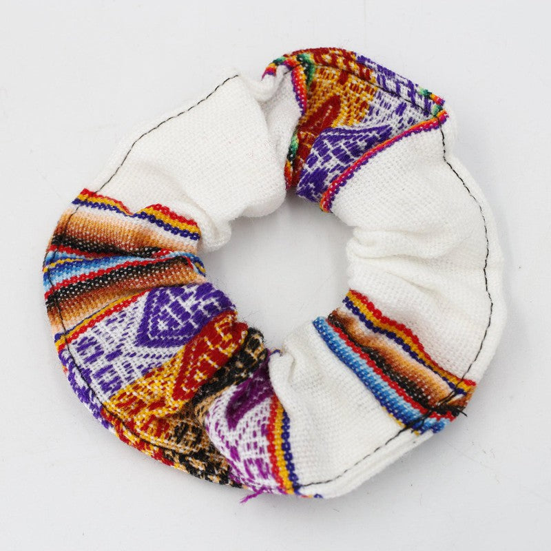 Handwoven Peruvian Hair Scrunchies || Hair Accessories-Nature's Treasures