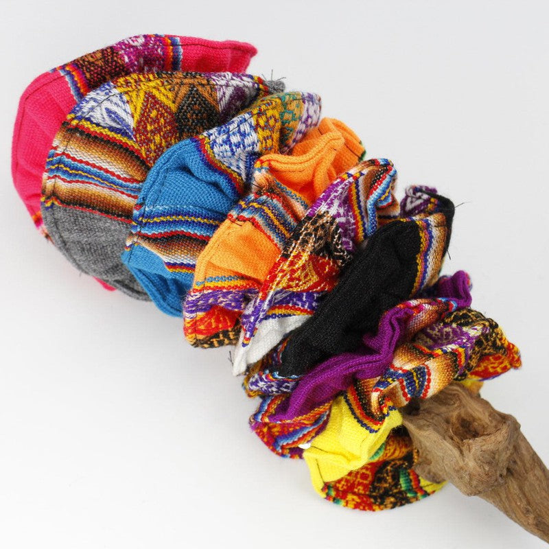 Handwoven Peruvian Hair Scrunchies || Hair Accessories-Nature's Treasures