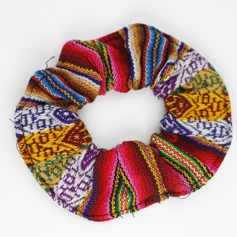 Handwoven Peruvian Hair Scrunchies || Hair Accessories-Nature's Treasures
