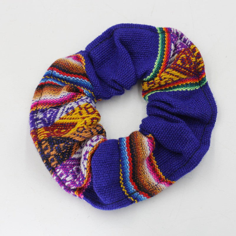 Handwoven Peruvian Hair Scrunchies || Hair Accessories-Nature's Treasures