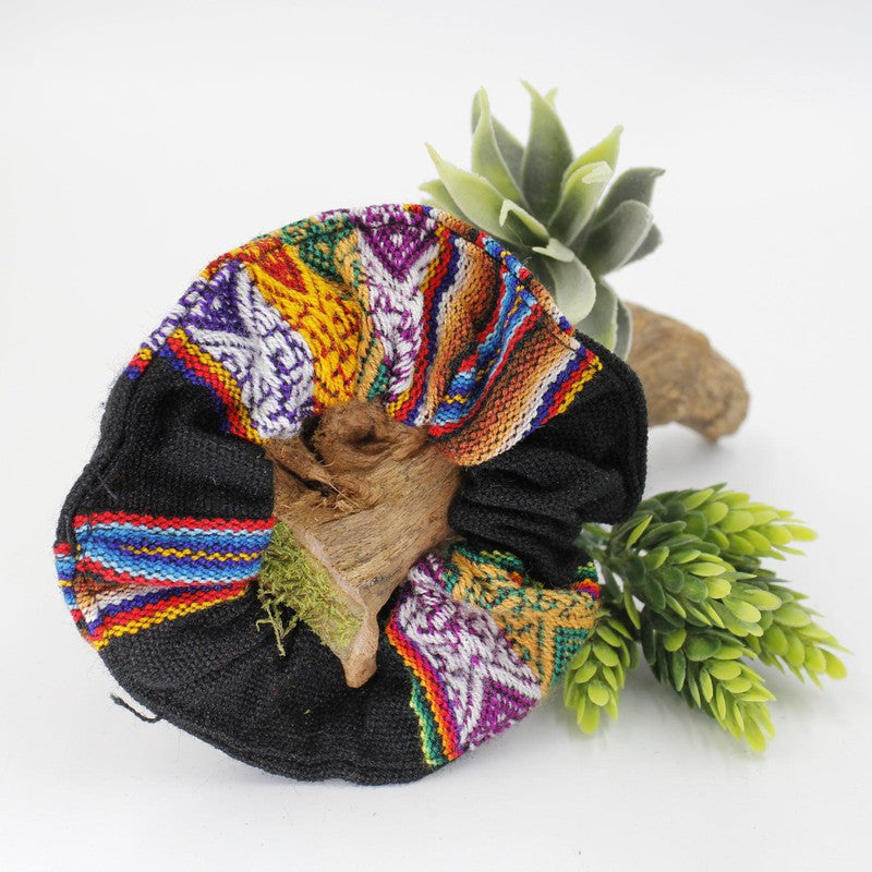 Handwoven Peruvian Hair Scrunchies || Hair Accessories-Nature's Treasures