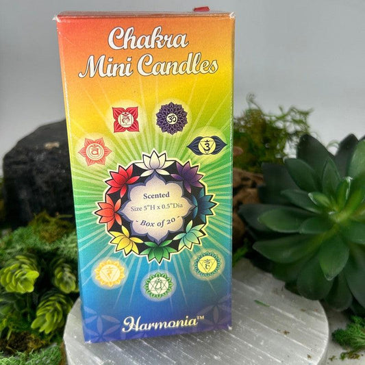 Harmonia 7 Chakra Mini Candle Set || Balance Energy's-Nature's Treasures
