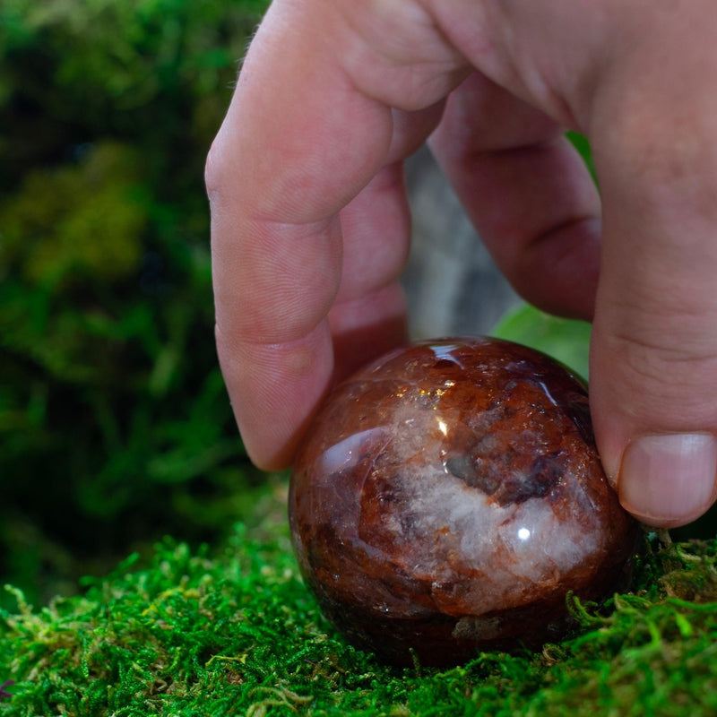 Heated Red Hematoid Quartz Spheres || Madagascar-Nature's Treasures