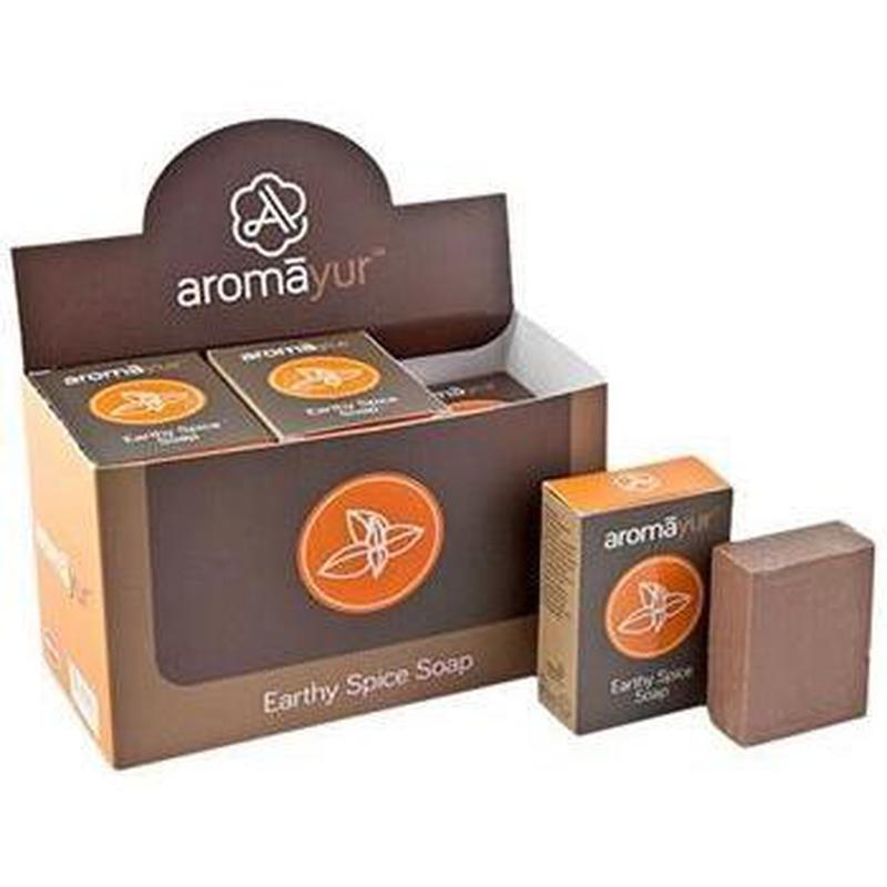 Hem Aromayur Earthy Spice Soap "Spice Powder & Shea Butter"-Nature's Treasures