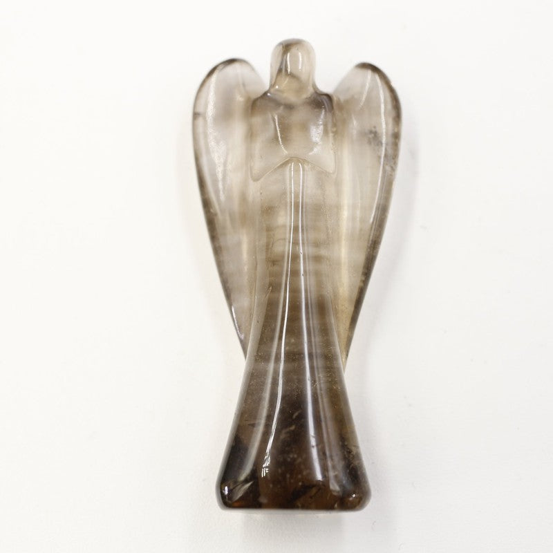 High-Grade Polished Smoky Quartz Angel Carvings From Brazil-Nature's Treasures