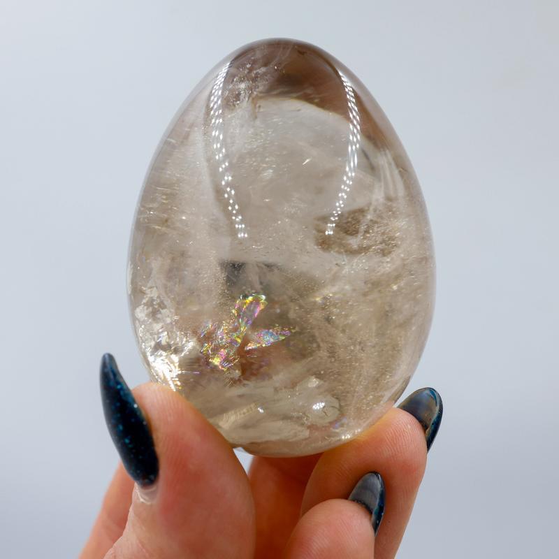 High Grade Smoky Quartz Crystal Egg Carvings || Trunk Show 2024