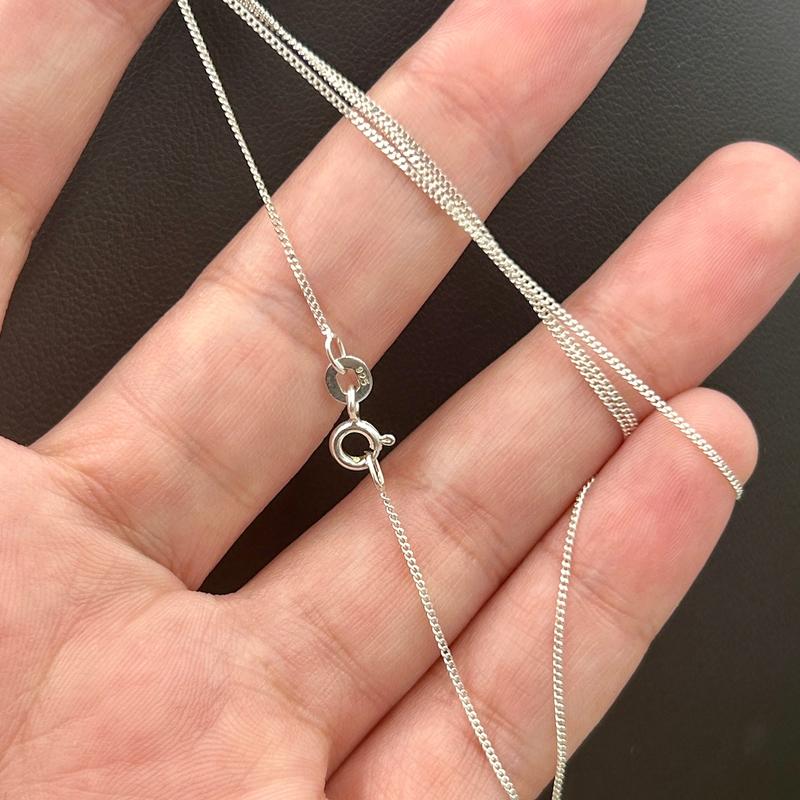 High-Polished Dainty Chain Necklace || .925 Sterling Silver-Nature's Treasures