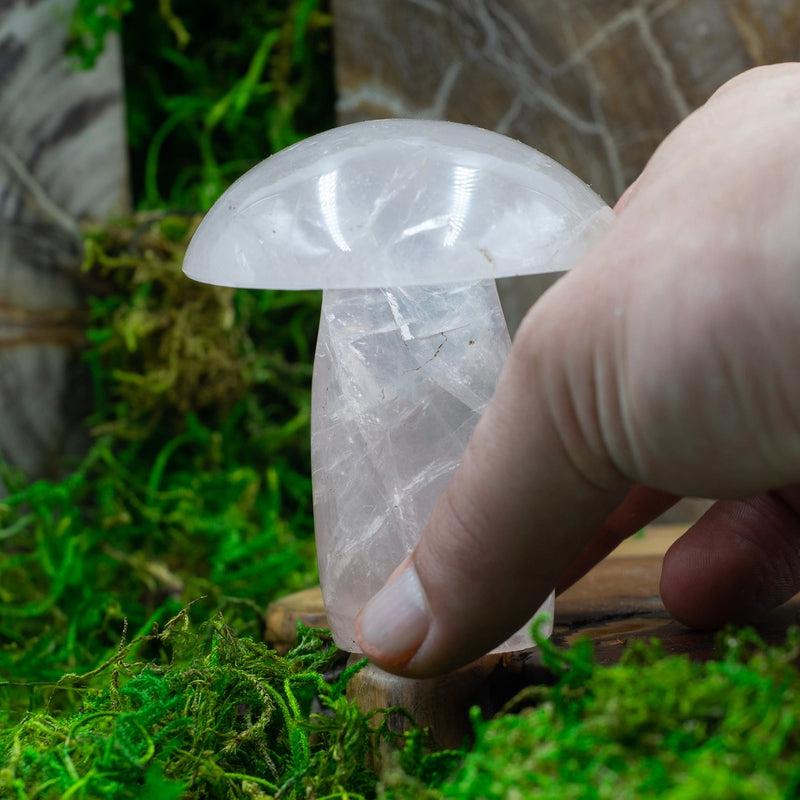 High Quality Rose Quartz Crystal Mushrooms || Madagascar-Nature's Treasures