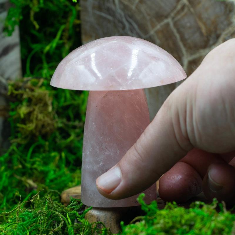 High Quality Rose Quartz Crystal Mushrooms || Madagascar-Nature's Treasures