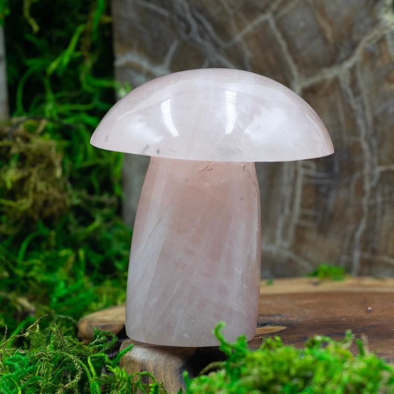 High Quality Rose Quartz Crystal Mushrooms || Madagascar-Nature's Treasures