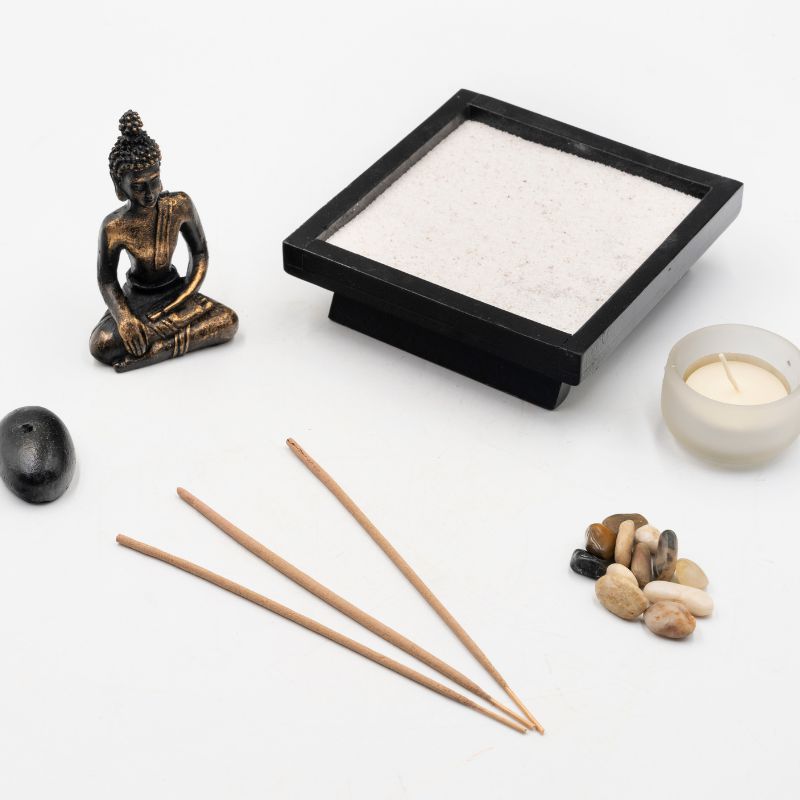 Home decor Buddha Zen Incense & Candle Holder Set-Nature's Treasures