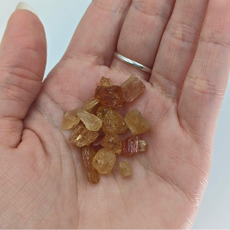 Imperial Topaz 10 Gram Bag Raw Pieces || Brazil-Nature's Treasures