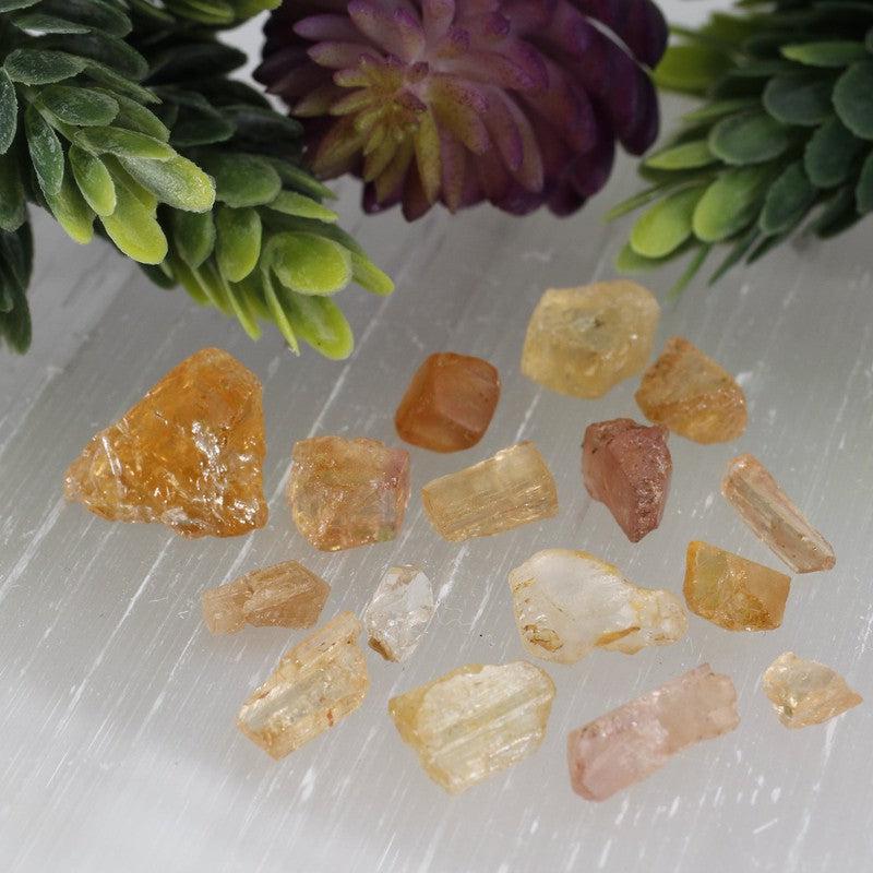 Imperial Topaz 10 Gram Bag Raw Pieces || Brazil-Nature's Treasures
