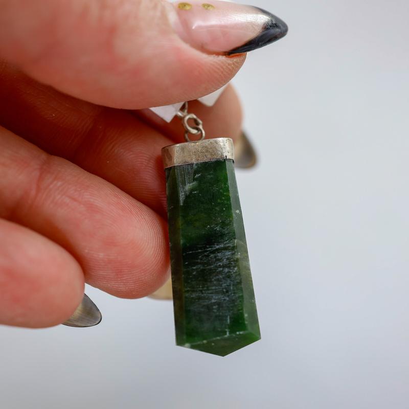 Jade Pendants || .925 Sterling Silver-Nature's Treasures
