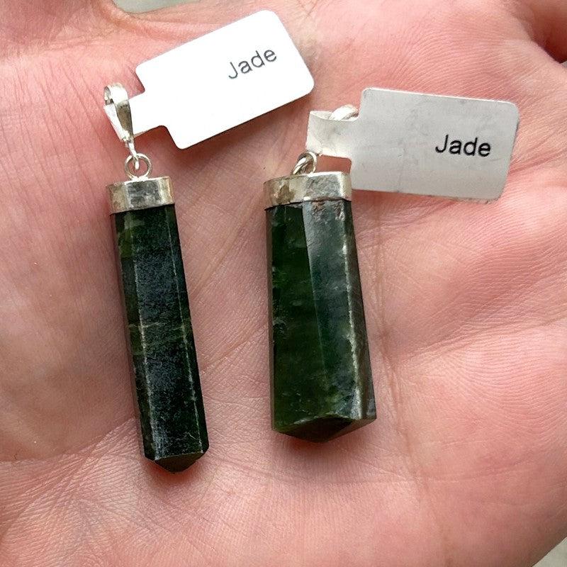 Jade Pendants || .925 Sterling Silver-Nature's Treasures