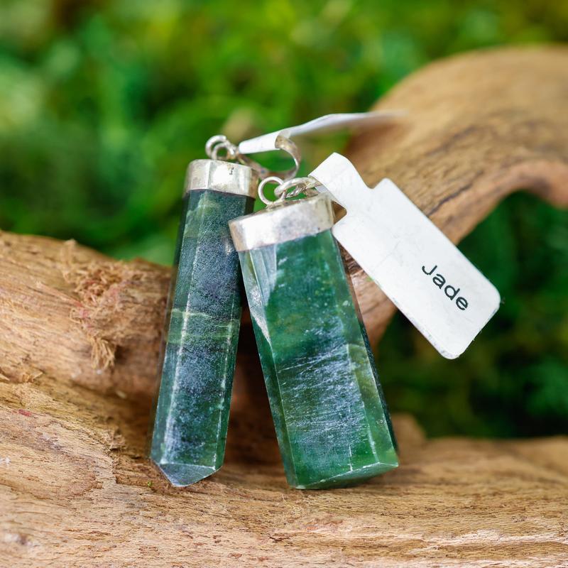 Jade Pendants || .925 Sterling Silver-Nature's Treasures