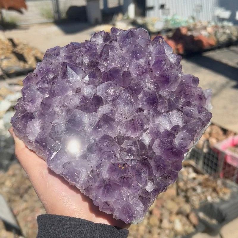 Jumbo Rough Amethyst Cluster Piece || Trunk Show