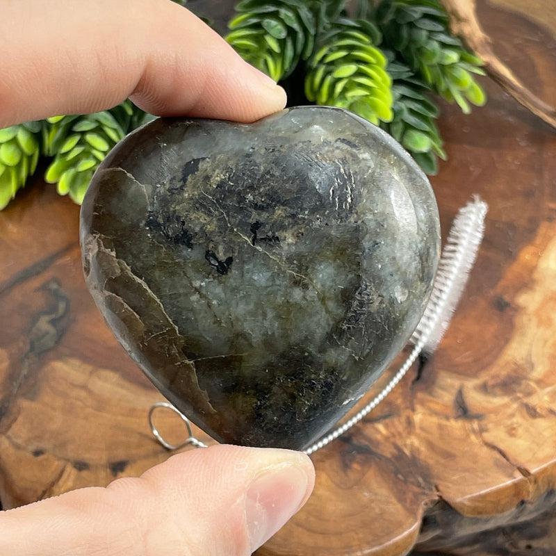 Labradorite Crystal Heart Pipe-Nature's Treasures