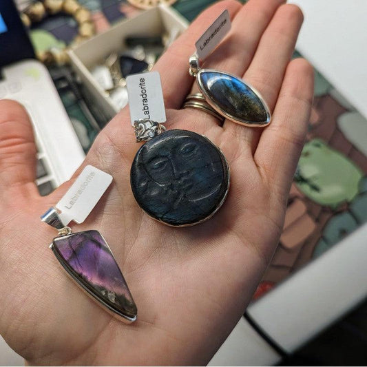 Labradorite Pendants || Trunk Show 2024-Nature's Treasures