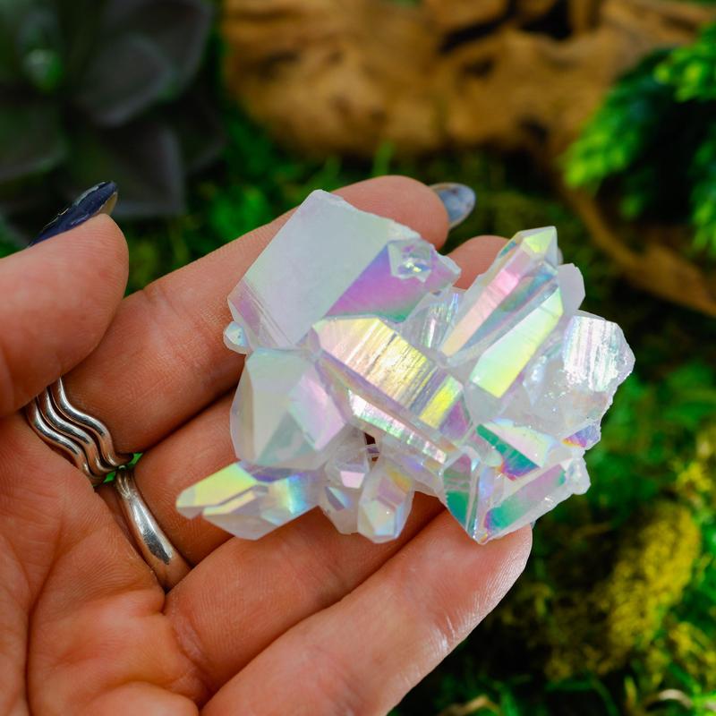 Large Angel Aura Quartz Clusters || Trunk Show-Nature's Treasures