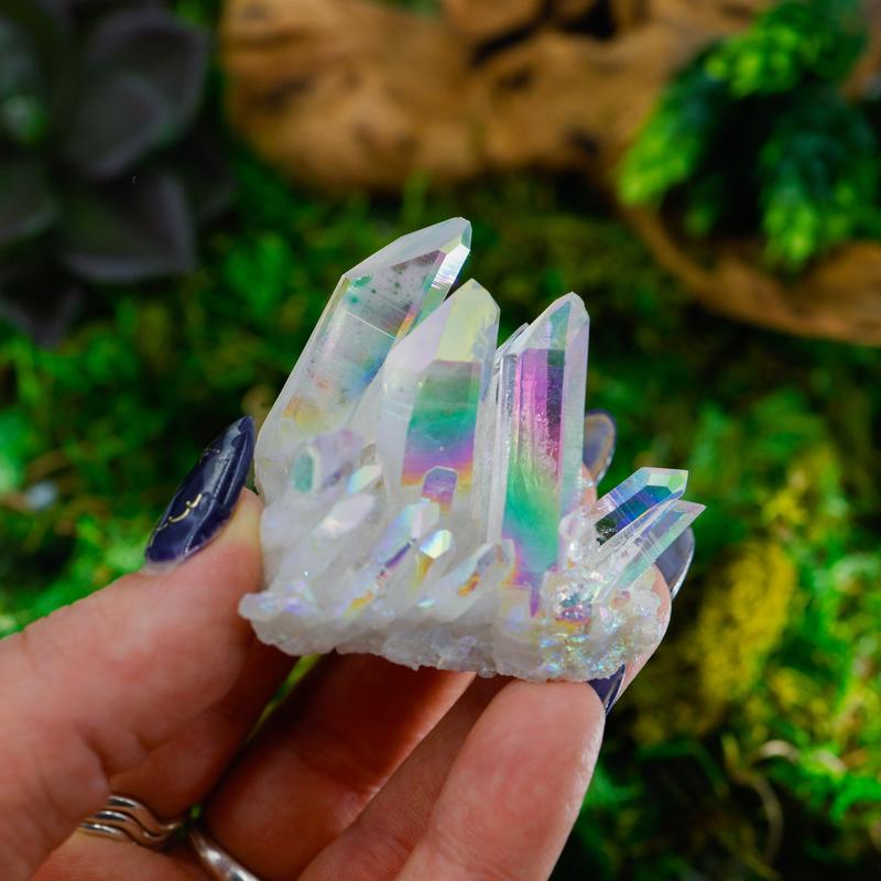 Large Angel Aura Quartz Clusters || Trunk Show-Nature's Treasures