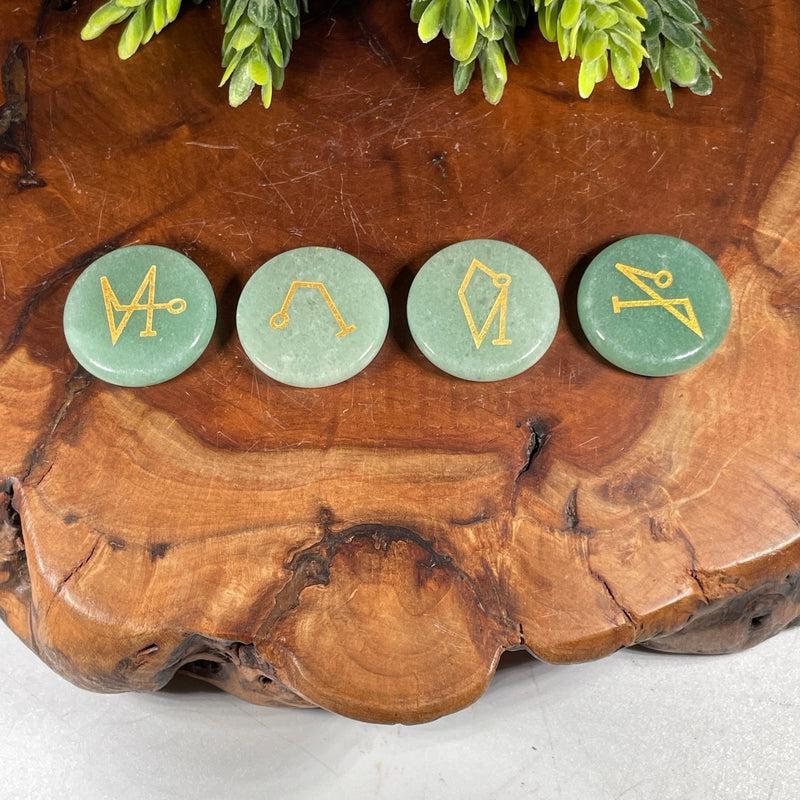 Lazier Etched Archangel Sigil Symbol Stone Set| Healers, Beginners-Nature's Treasures