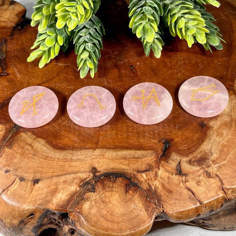 Lazier Etched Archangel Sigil Symbol Stone Set| Healers, Beginners-Nature's Treasures