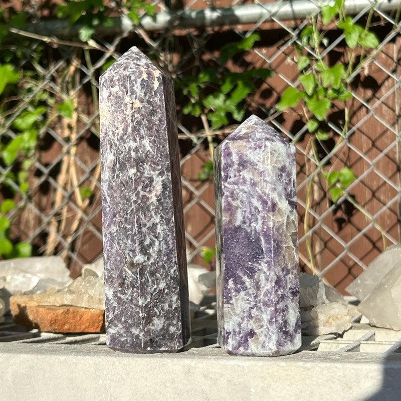 Lepidolite Tower Points-Nature's Treasures