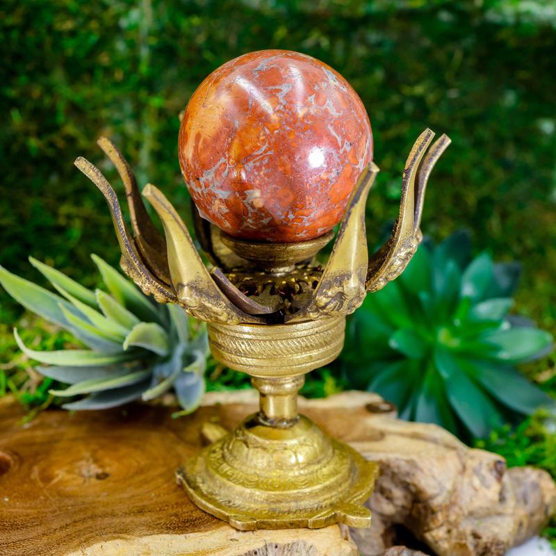 Lord Ganesh Flowering Lotus Candle Holder-Nature's Treasures