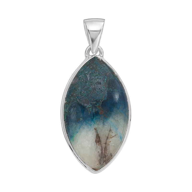 Marquise Quantum Quattro Pendant || .925 Sterling Silver-Nature's Treasures