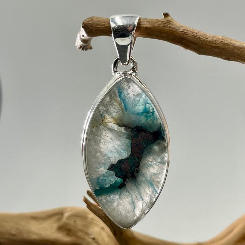 Marquise Quantum Quattro Pendant || .925 Sterling Silver-Nature's Treasures