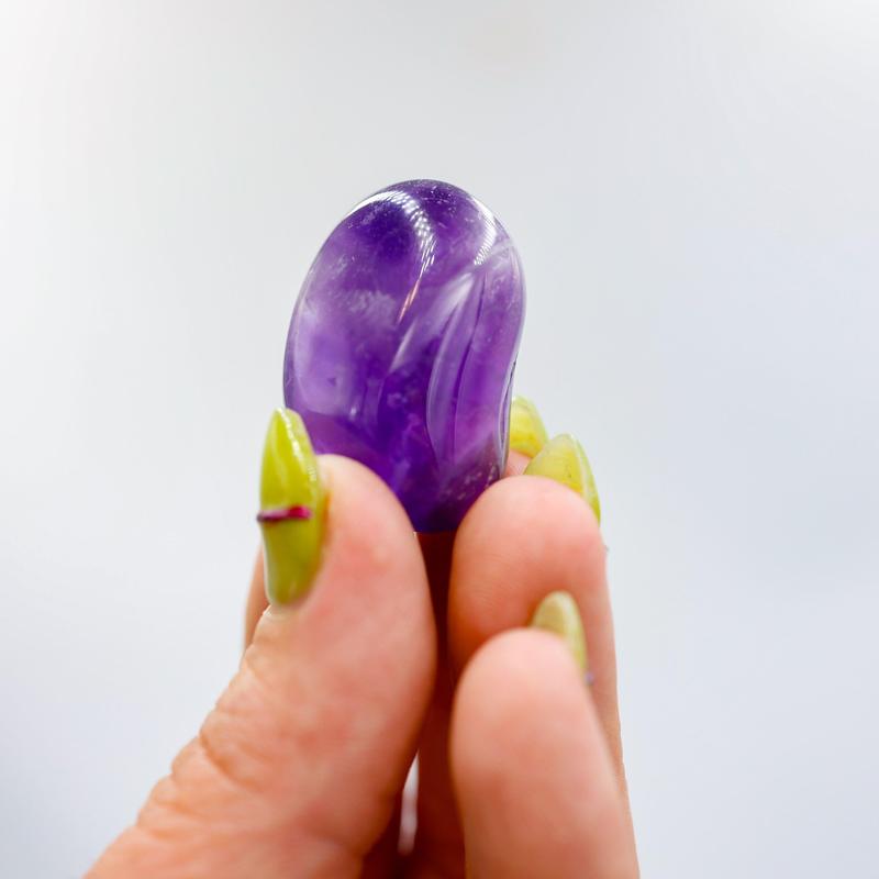 Midnight Amethyst Crystal Tumble || Protection, Clearing, Anxiety || Brazil-Nature's Treasures