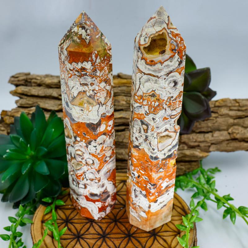 Money Agate Tower Points-Nature's Treasures