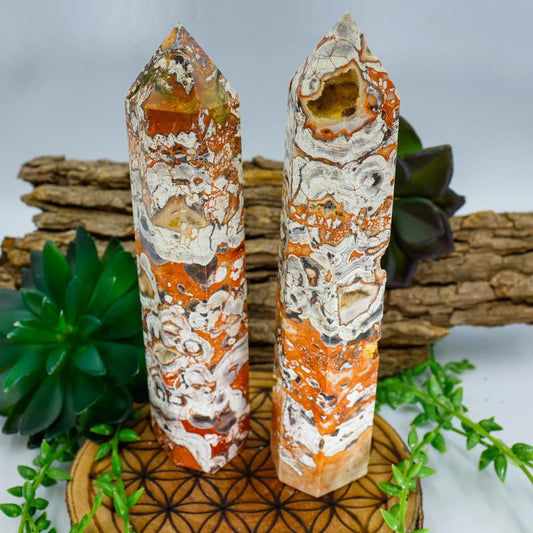 Money Agate Tower Points-Nature's Treasures