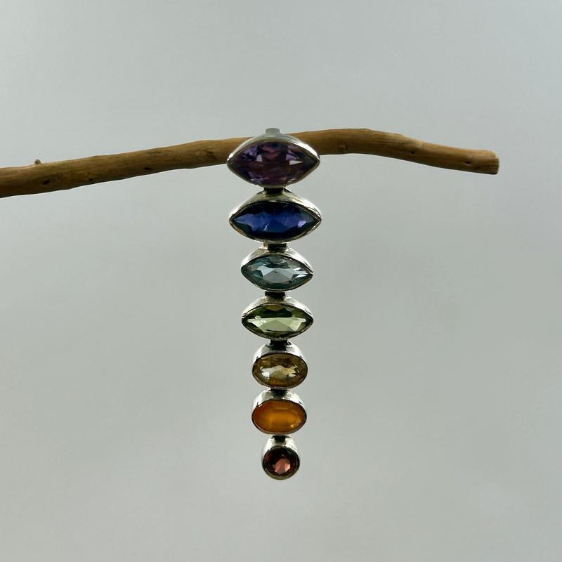 Multi-Faceted Chakra Pendants || .925 Sterling Silver-Nature's Treasures