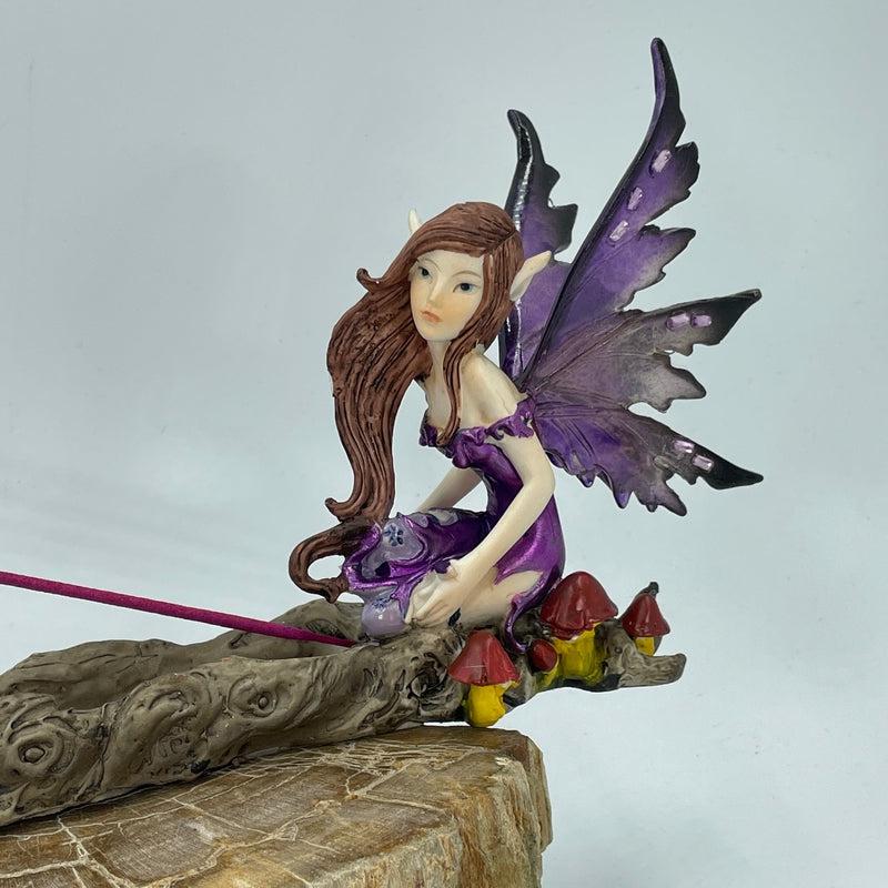 Mystic Purple Pixie Fairy Incense Holder || Magical, Inner Child, Joy-Nature's Treasures