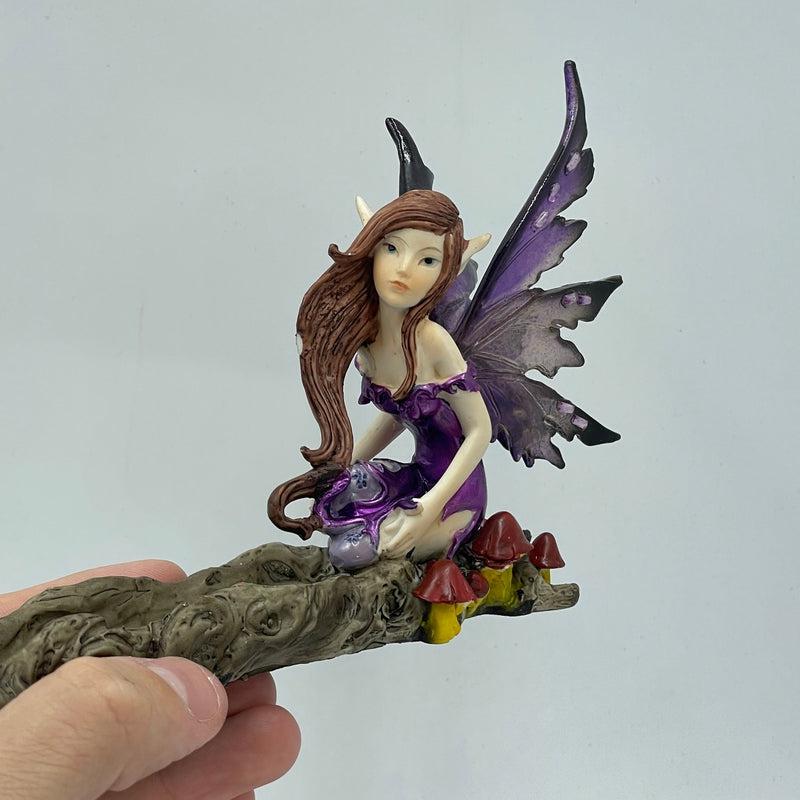 Mystic Purple Pixie Fairy Incense Holder || Magical, Inner Child, Joy-Nature's Treasures