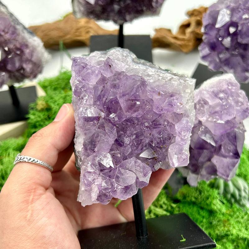 Natural Amethyst Clusters On Pins || Cleansing, Spiritual Guidance || Brazil-Nature's Treasures