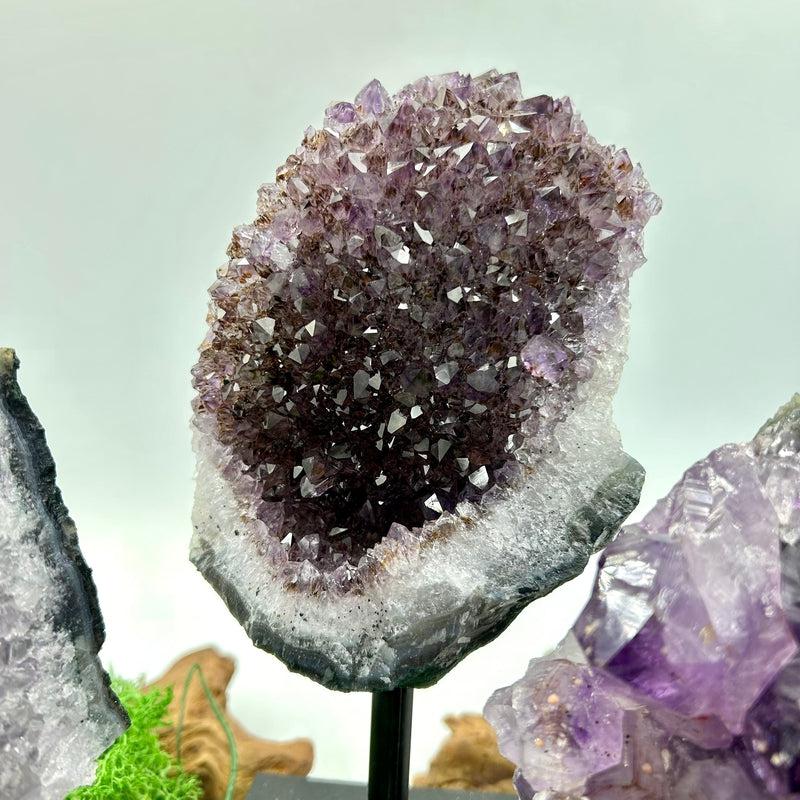 Natural Amethyst Clusters On Pins || Protection, Spiritual Healing || Brazil-Nature's Treasures