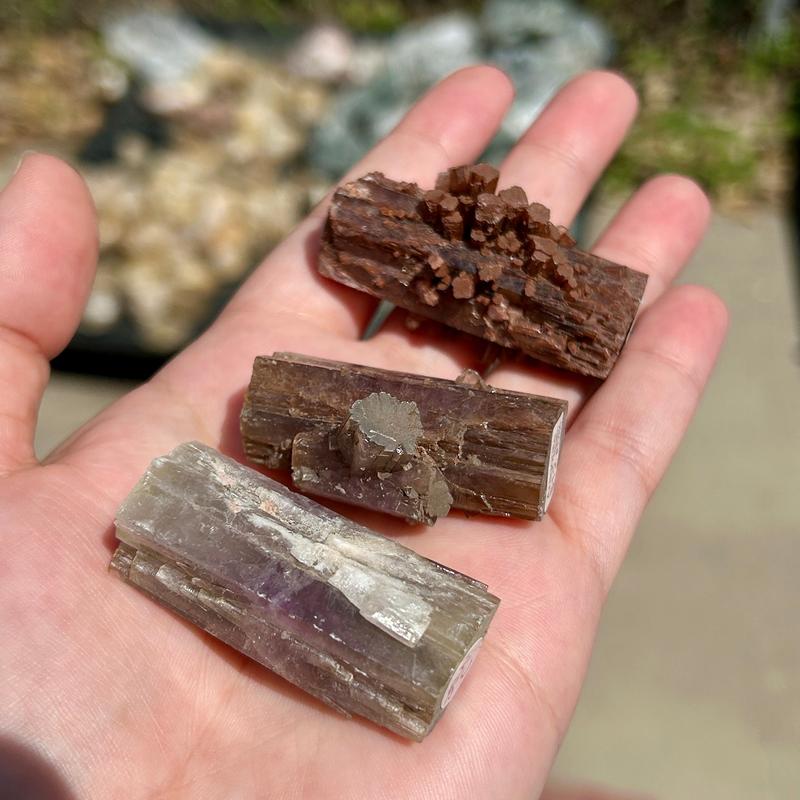 Natural Aragonite Star Log Cluster's From Spain || Trunk Show 2024-Nature's Treasures