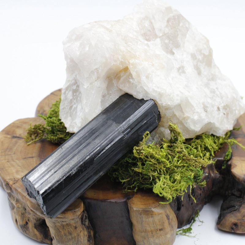 Natural Black Tourmaline On Matrix Specimen || Brazil-Nature's Treasures