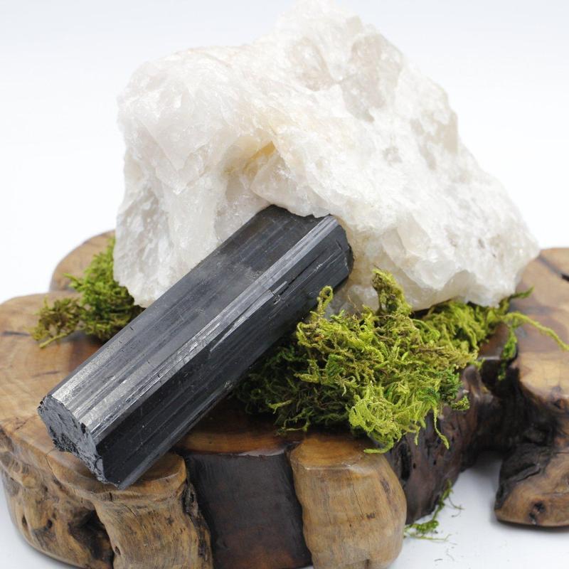 Natural Black Tourmaline On Matrix Specimen || Brazil-Nature's Treasures