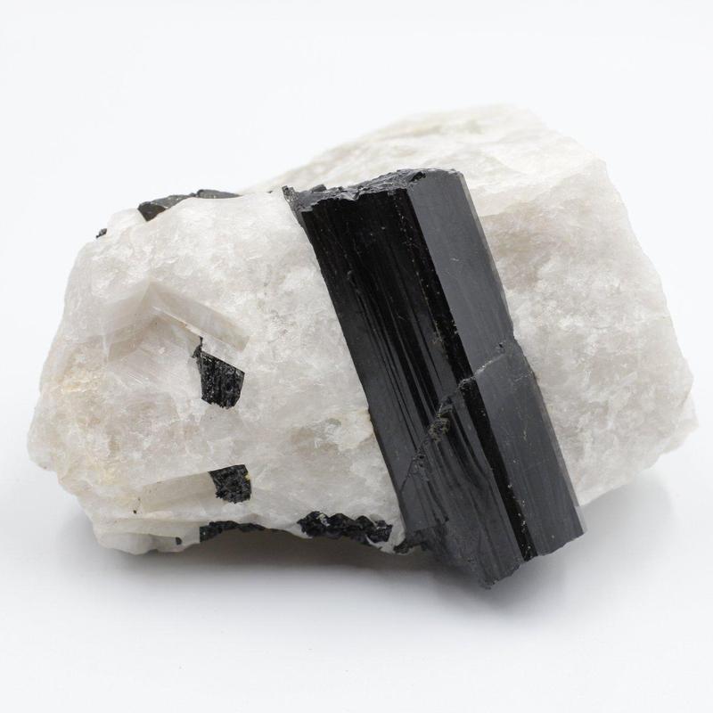 Natural Black Tourmaline On Quartz Matrix || Specimen Piece || Brazil-Nature's Treasures