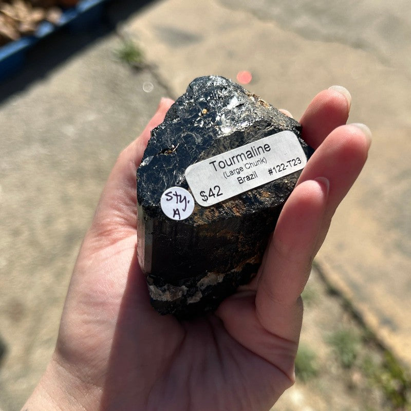 Natural Black Tourmaline Rough Bolders-Nature's Treasures