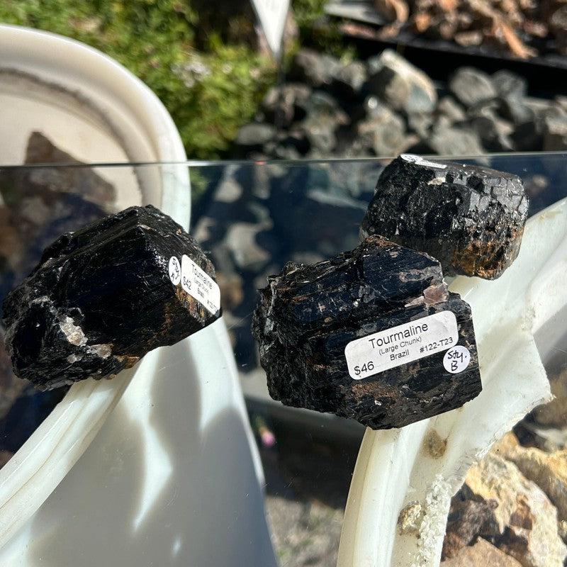 Natural Black Tourmaline Rough Bolders-Nature's Treasures