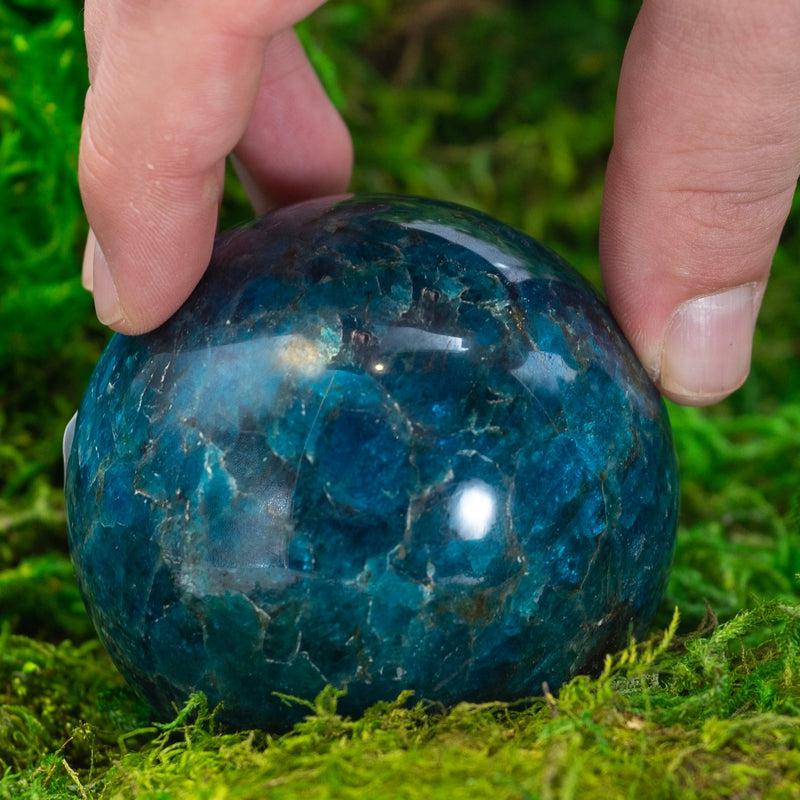 Natural Blue Apatite Spheres || Communication || Madagascar-Nature's Treasures