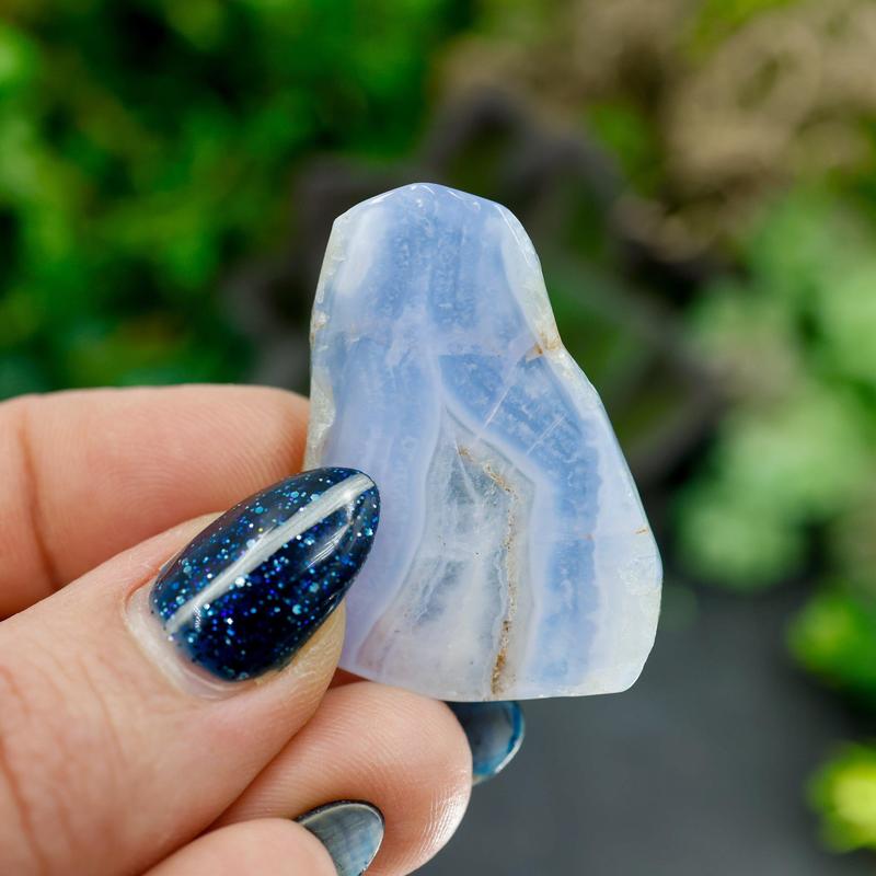 Natural Blue Lace Agate Mini Slabs-Nature's Treasures