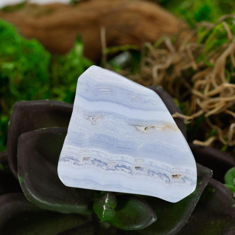 Natural Blue Lace Agate Mini Slabs-Nature's Treasures