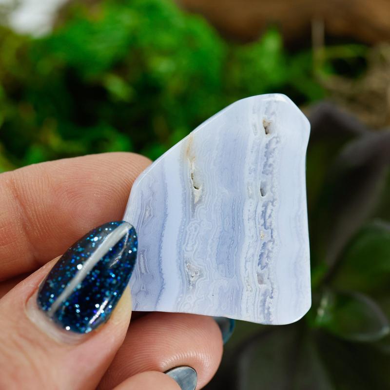 Natural Blue Lace Agate Mini Slabs-Nature's Treasures