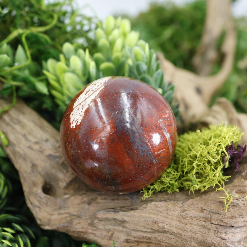 Natural Brecciated Red Jasper Spheres || Mental Clarity-Nature's Treasures